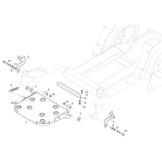 Step Plate Assembly for Wacker DT10e Track Dumper