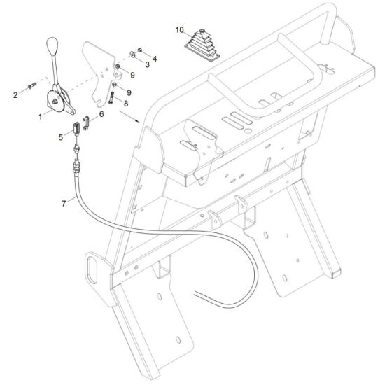 Speed Actuator Assembly for Wacker DT12p Track Dumper