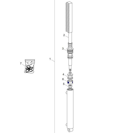 Boom Offset Cylinder Assembly for Wacker DT12p Track Dumper