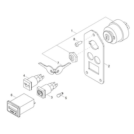 Instrument Panel Assembly for Wacker DT12p Track Dumper