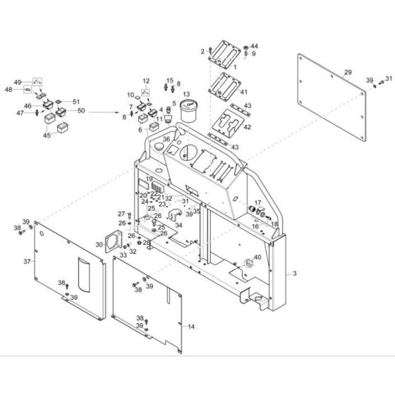 Pilot Stand Assembly for Wacker DT15 Track Dumper