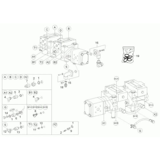 Pump Unit Assembly for Wacker DT25 Track Dumper