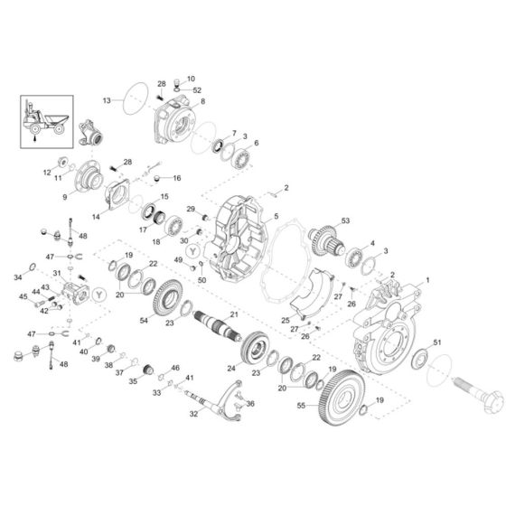 Gearbox Assembly for Wacker DV100 Dumper