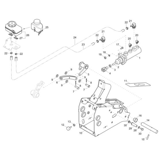 Brake Cylinder Assembly for Wacker DV100 Dumper