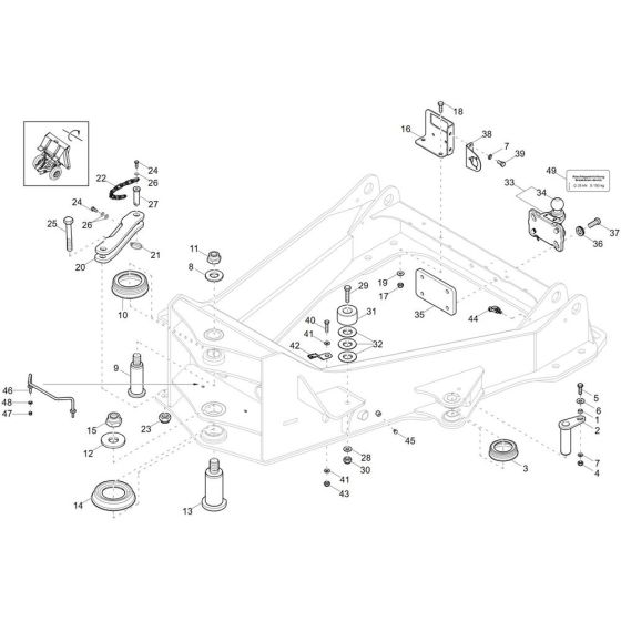 Front Frame Assembly for Wacker DV100 Dumper