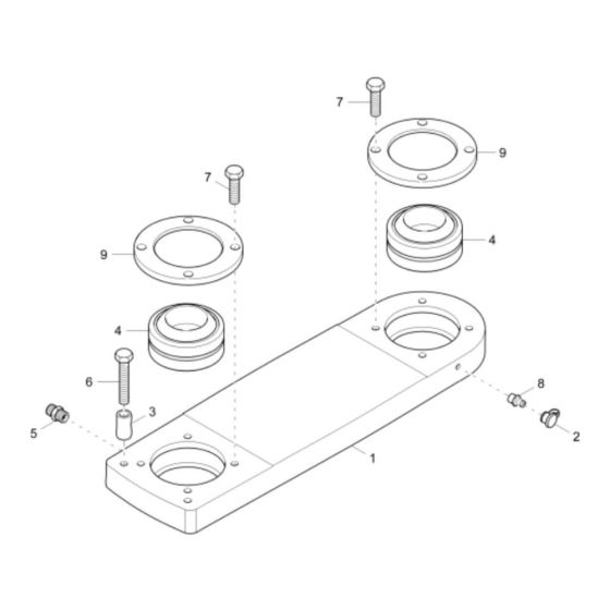 Articulated Joint Assembly for Wacker DV100 Dumper