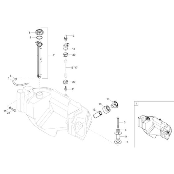 Fuel Tank Assembly for Wacker DV100 Dumper