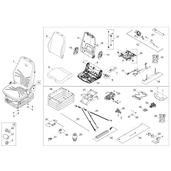 Seat Assembly for Wacker DV125 Dumper