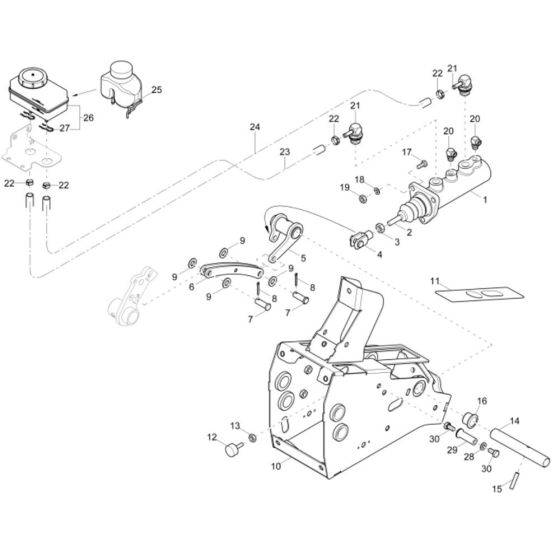 Brake Cylinder Assembly for Wacker DV60 Dumper