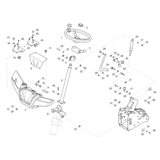 Pilot Stand Assembly for Wacker DV60 Dumper