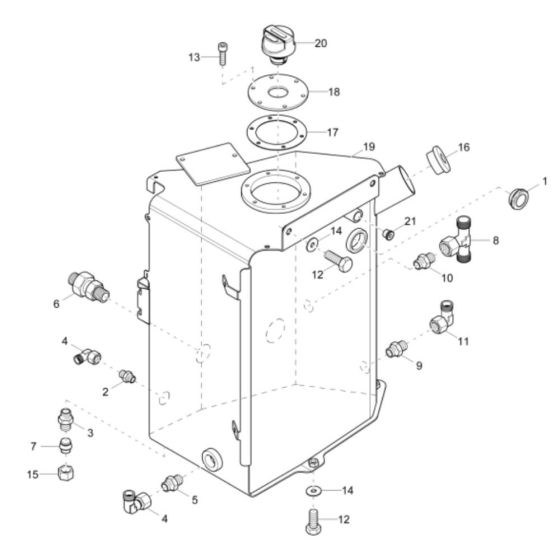 Hydraulic Tank Assembly for Wacker DV60 Dumper