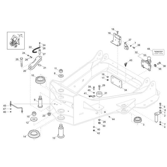 Front Frame Assembly for Wacker DV60 Dumper