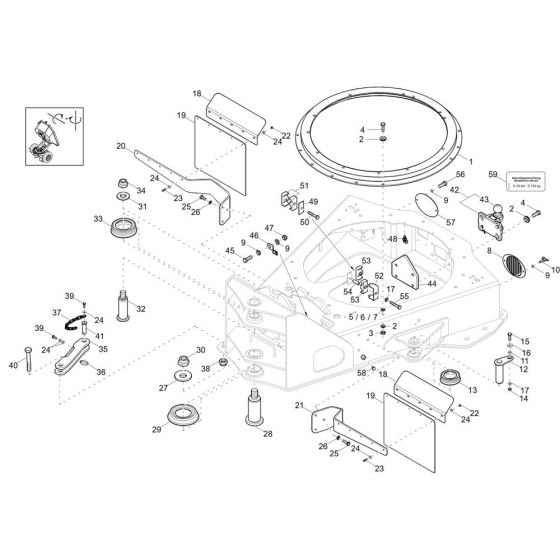 Front Frame Assembly -1 for Wacker DV60 Dumper