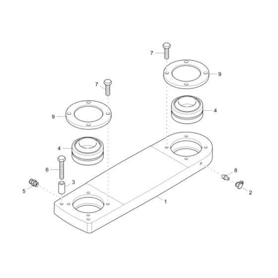 Articulated Joint Assembly for Wacker DV60 Dumper