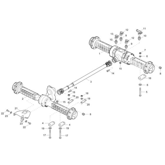 Axle Assembly for Wacker DV60 Dumper