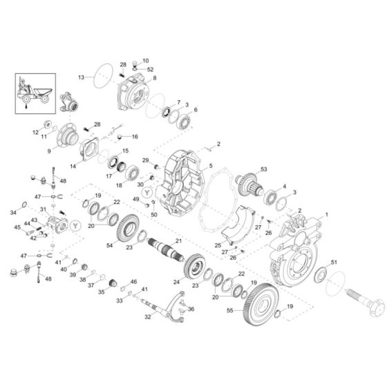 Gearbox Assembly for Wacker DV90 Dumper