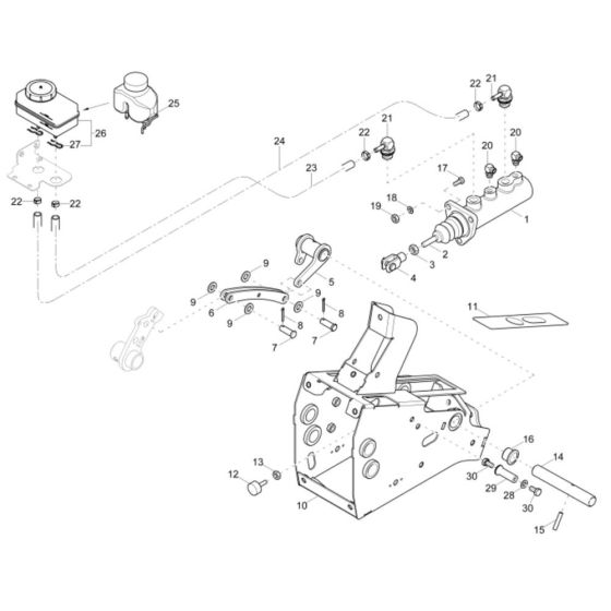 Brake Cylinder Assembly for Wacker DV90 Dumper