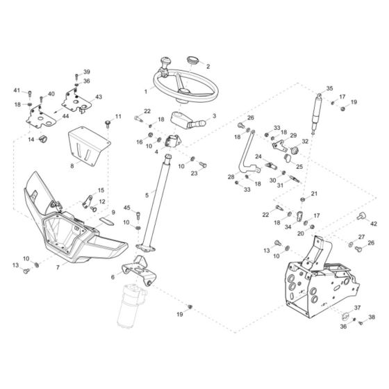 Pilot Stand Assembly for Wacker DV90 Dumper