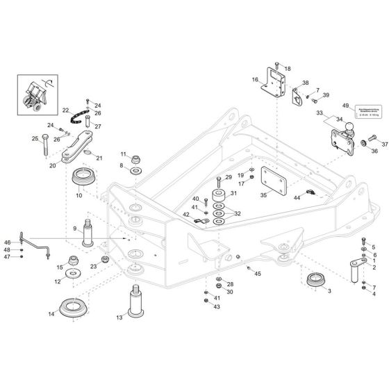 Front Frame Assembly for Wacker DV90 Dumper