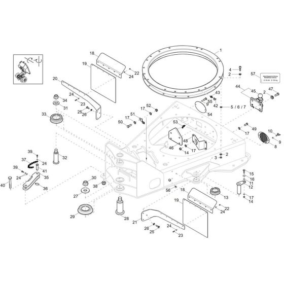 Front Frame Assembly -1 for Wacker DV90 Dumper