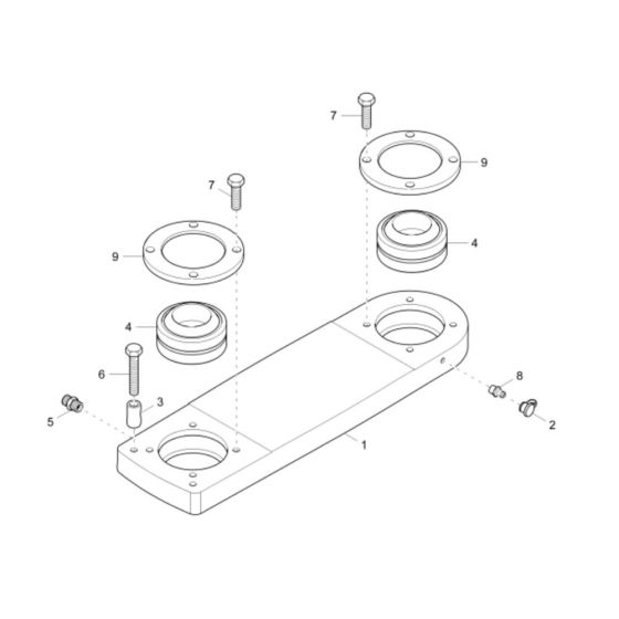 Articulated Joint Assembly for Wacker DV90 Dumper