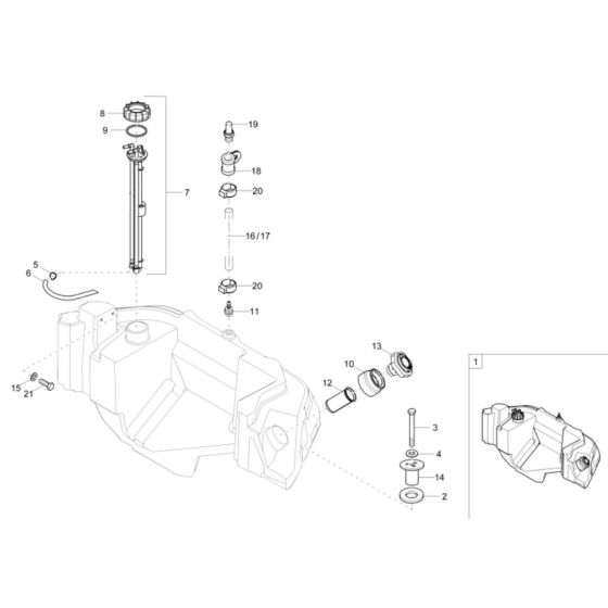 Fuel Tank Assembly for Wacker DV90 Dumper