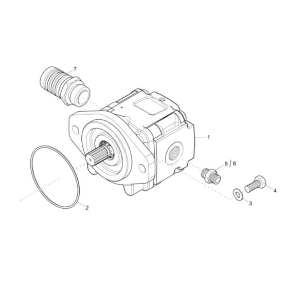 Gear Pump Assembly for Wacker DW100 Dumper