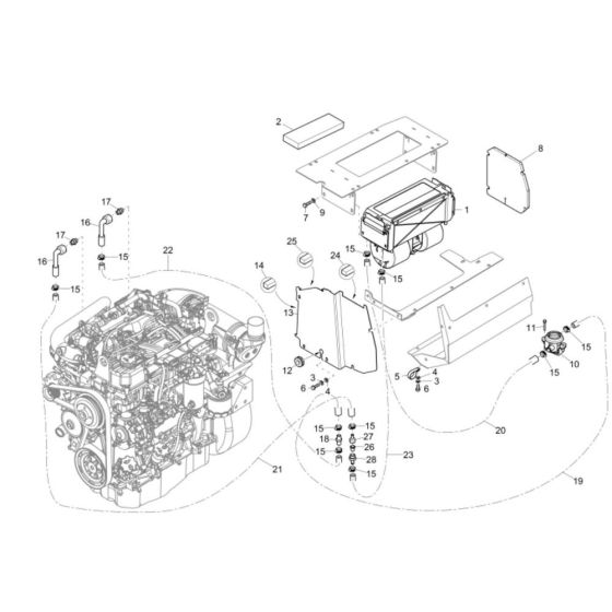 Heating Assembly for Wacker DW100 Dumper