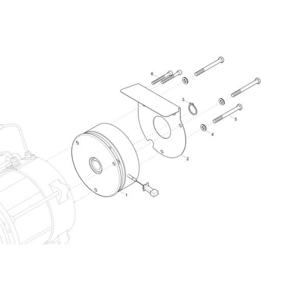 Drive Brake Assembly for Wacker DW15e Dumper