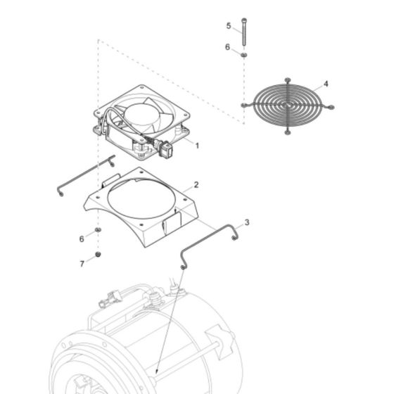 Blower Assembly for Wacker DW15e Dumper