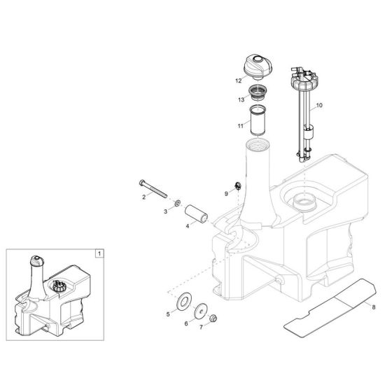 Fuel Tank Assembly for Wacker DW20-2 Dumper