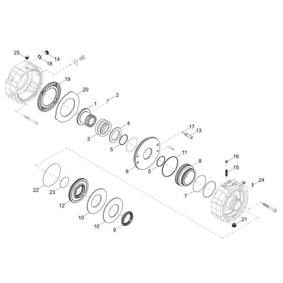 Brake Assembly for Wacker DW40-2 Dumper