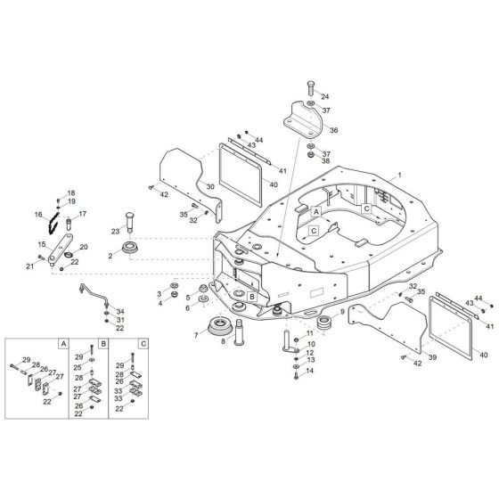 Front Frame Assembly for Wacker DW40-2 Dumper