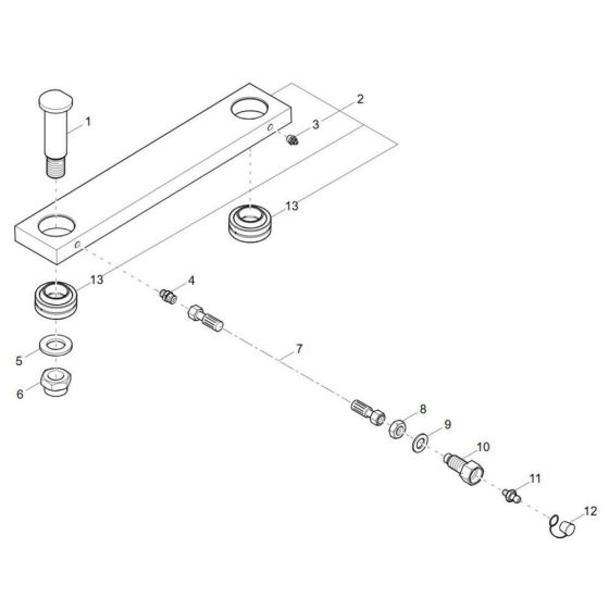 Articulated Joint Assembly for Wacker DW40-2 Dumper