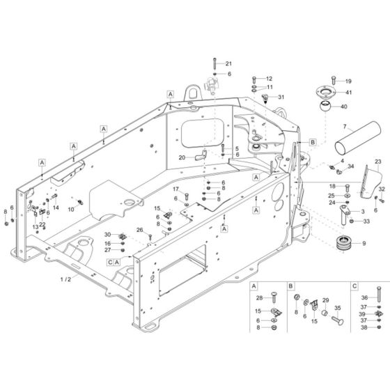 Frame Drive Unit Assembly for Wacker DW40 Dumper