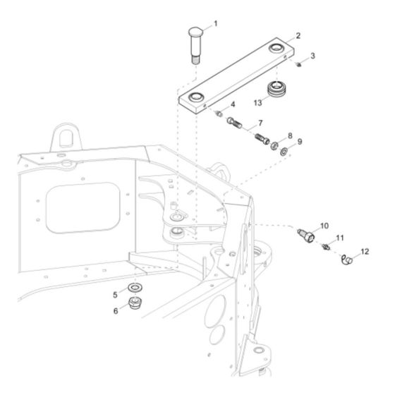 Articualted Joint Assembly for Wacker DW40 Dumper