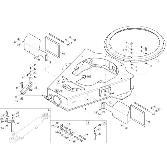 Front Frame Assembly for Wacker DW50-2 Dumper