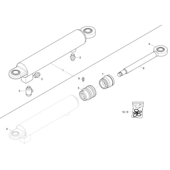 Boom Offset Assembly for Wacker DW50 Dumper