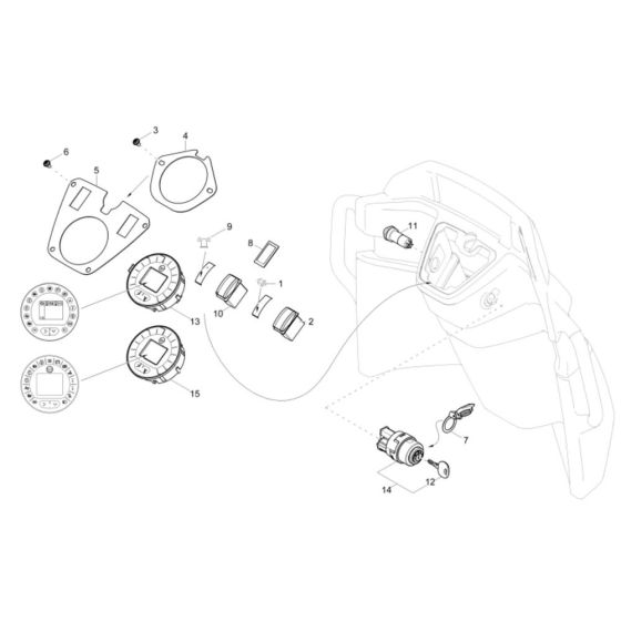 Instrument Panel Assembly for Wacker DW50 Dumper