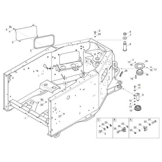 Frame Drive Unit Assembly for Wacker DW60-3 Dumper