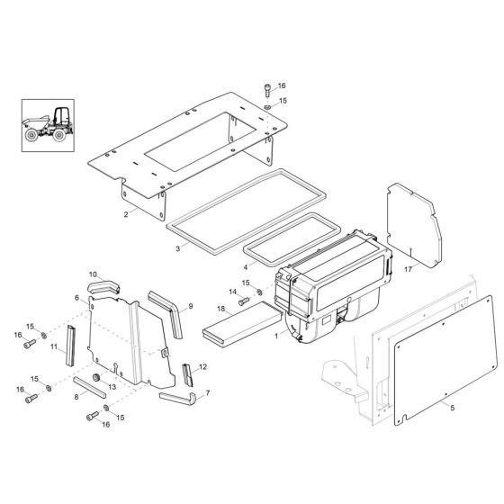 Heating Assembly for Wacker DW60-3 Dumper