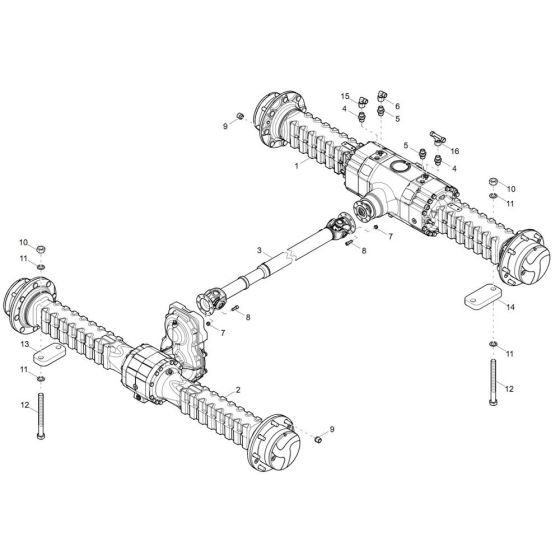 Axle Assembly for Wacker DW60-3 Dumper