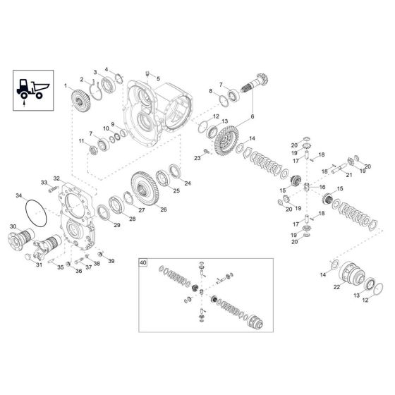 Differential Axle Assembly -1 for Wacker DW60-3 Dumper