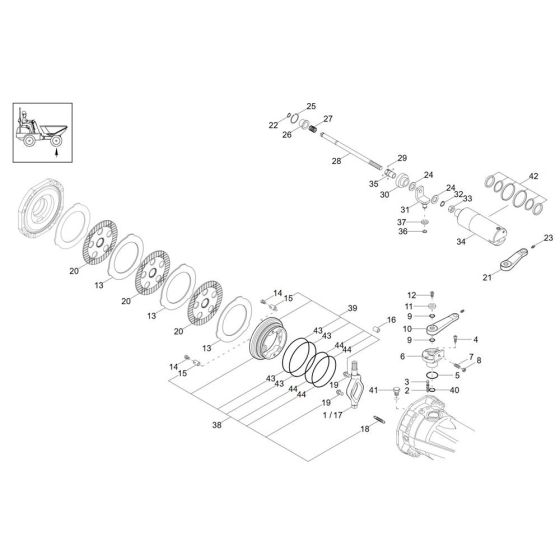 Brake Assembly for Wacker DW90-2 Dumper