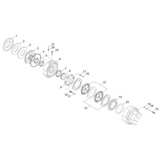 Brake Assembly for Wacker DW90-3 Dumper