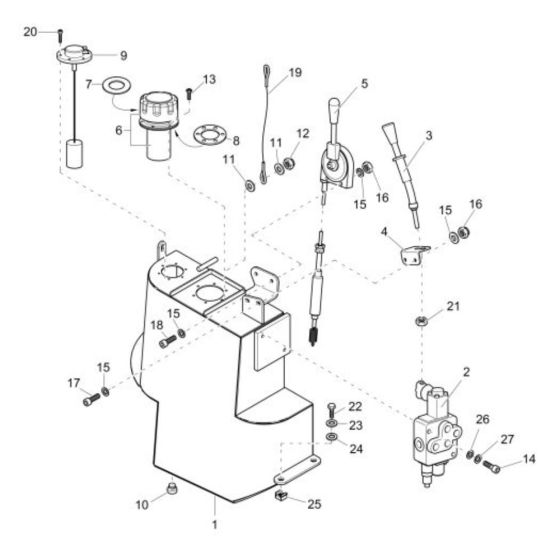 Fuel Tank Assembly for Wacker TD15-3S Track Dumper