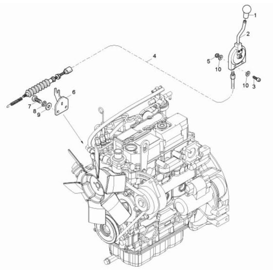 Speed Actuator Assembly for Wacker TD15-3S Track Dumper