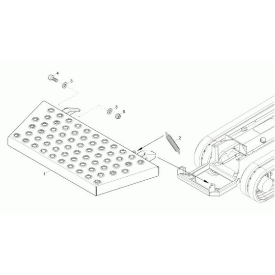 Step Plate Assembly for Wacker TD9 Track Dumper