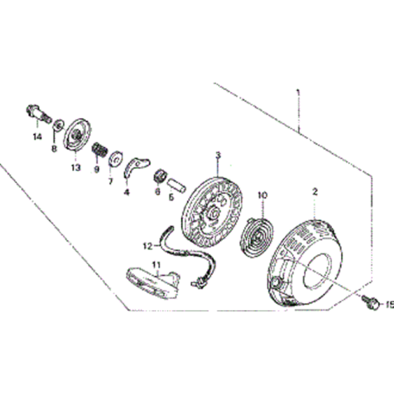 Recoil Starter Assembly for Honda WB20XT Water Pump