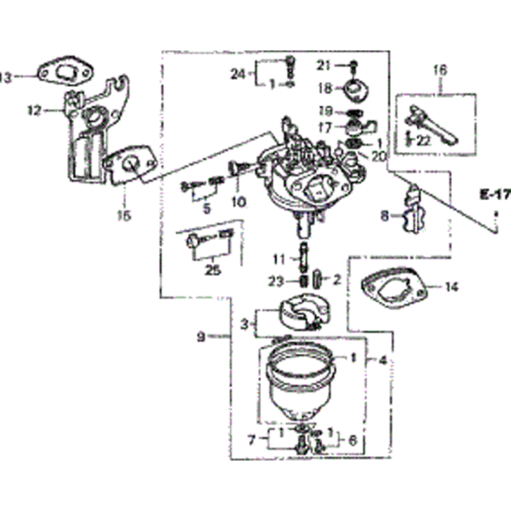 Carburettor Assembly for Honda WB20XT Water Pump